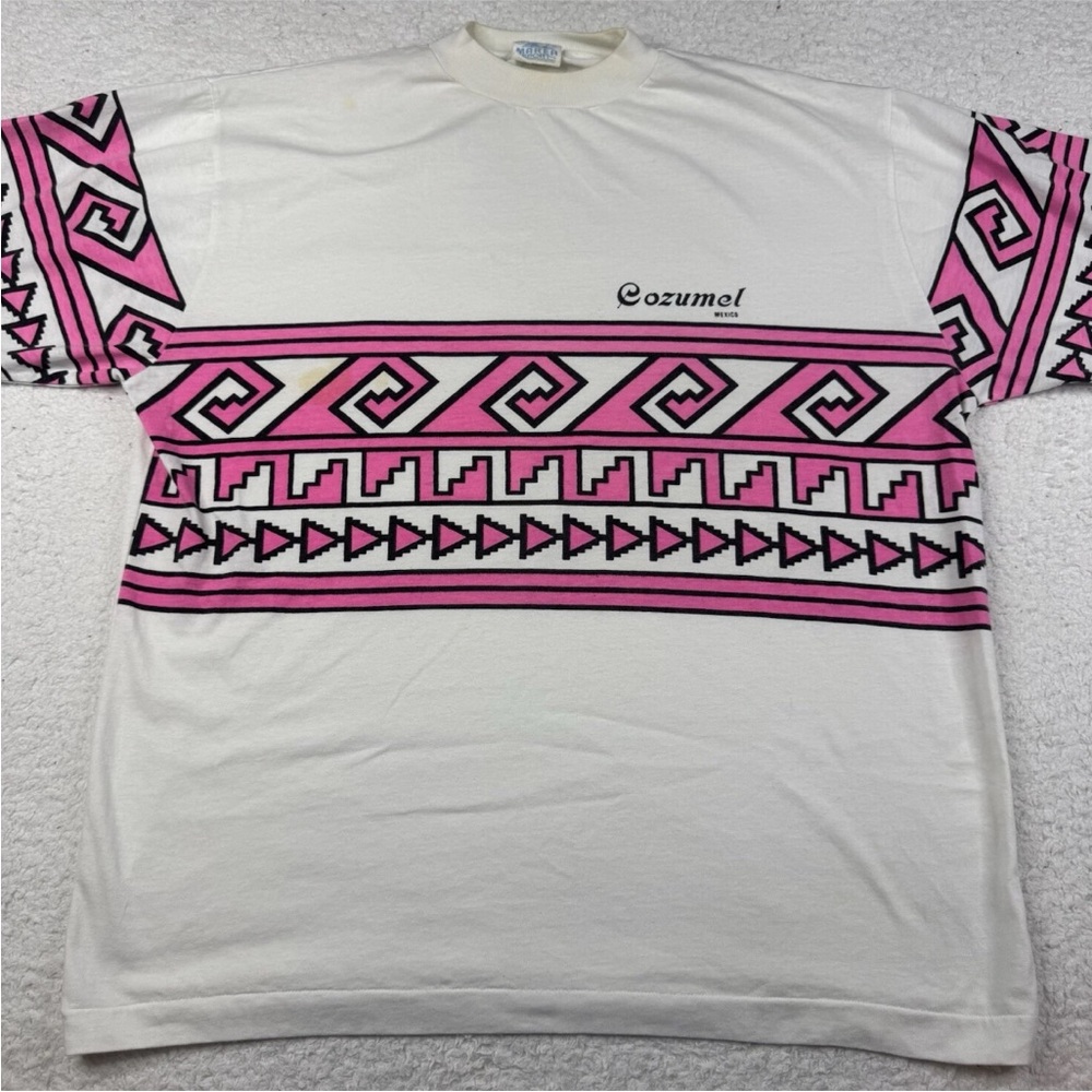 Vtg 80s Cancun Mexico Beach T-Shirt Single Stitch USA Made‎ Sz XL Vintage